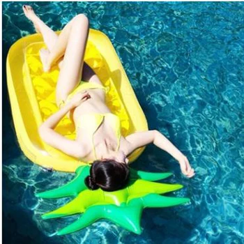 1 Piece New Water Inflatable Toys Pineappl Floating Bed Floats Water Toy Children's Adult Swimming Convenient Summer Travel