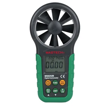 MASTECH MS6252B Multifunctional Digital Anemometer Wind Speed Meter Air Volume Temperature Humidity Tester With USB Interface