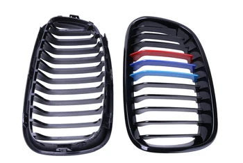 Black M color Front Kidney Grille Grills For BMW F20 5 Door F21 3 Door Hatchback 114d 116i 118d 118i 120d 120dx 125d 125i //