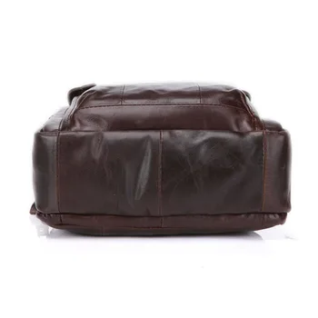 AGBIADD Genuine Vintage Leather Men's Bags Bolsas Crossbody Bags For Men Solid Vintage Shouder Bags Case Bag Men 523