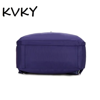 KVKY 2017 mochila Waterproof nylon backpack Brand design Two zipper women backpack Large capacity travel bag 050411