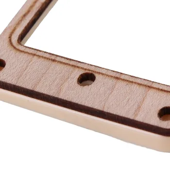 Yibuy 20 Pieces 9.2cm Maple Wood Humbucker Pickup Mounting Ring Wood Color