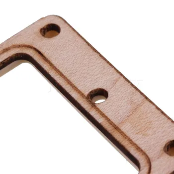 Yibuy 20 Pieces 9.2cm Maple Wood Humbucker Pickup Mounting Ring Wood Color