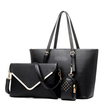 Fashion Women Bag Set Luxuy Brand Composite Female PU Casual Big Tote Design Messenger Shoulder Bag Bolsa Feminina