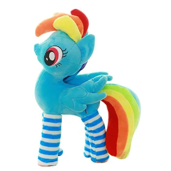 My New Year Edition Plush Twilight Sparkle Rainbow Dash Apple Jack Rarity Fluttershy Pinkie Pie Unicorn Horse Toys Doll