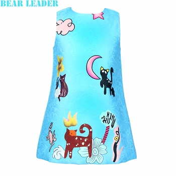 Bear Leader Girls Dress 2016 Brand Princess Dress Kids Clothes Sleeveless Lemon Fruit Design for Girls Clothes More style 3-8Y
