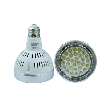 Led Lamp E27 Spotlight Par30 42W LED Lamp Bulb light fan inside AC220V Led Lighting Warm/Cool/White For Home lighting