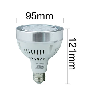 Led Lamp E27 Spotlight Par30 42W LED Lamp Bulb light fan inside AC220V Led Lighting Warm/Cool/White For Home lighting