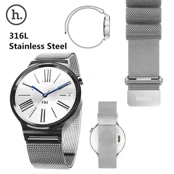 HOCO Milanese Loop Magnetic Closure Strap For Huawei Watch Band Replacement Stainless Steel Mesh Band For Huawei Smart Watch