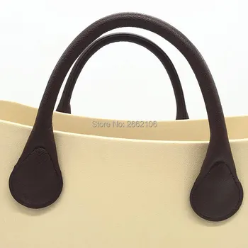 45 cm PU leather brown&black Handle For O bag Handbags Women 2016