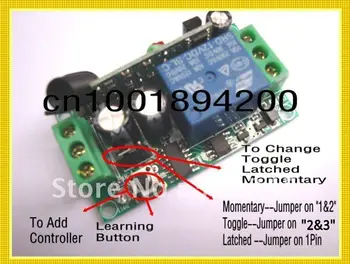 DC12V RF Wireless remote control switch system 1 transmitter +4 receiver(switch)10A 1CH Toggle Momentary Latched