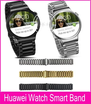 Silver Black Gold 20mm Link Bracelet Metal Band For Huawei Smart Watch With 2 Connecting Rod And Disassembling Tool