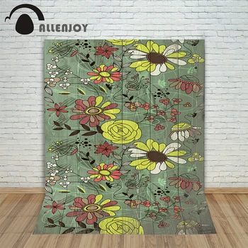 Parquet Wood Flooring Christmas photography background flower green yellow rose colorful newborn xmas cloth New fabric baby