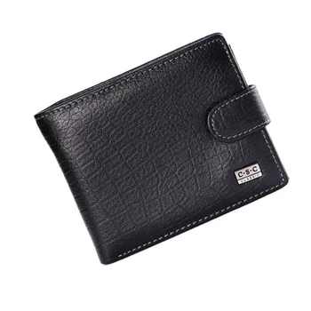 Soft leather men wallets crazy horse cowhide male wallets small caussal vallets trihold hasp wallet