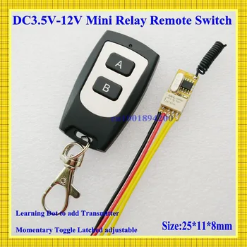 3.7V 4.5V 5V 6V 9V 12V Wide Range Voltage Relay Remote Switch Mini Relay Receiver Transmitter NO COM NC RF Wireless ON OF Switch
