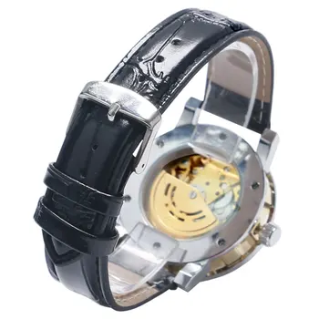 Luxury Hollow Design Mechanical Watch Men Mens Wrist Watches Male Casual Clock relogio masculino Gift boxW185201