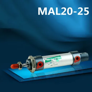 2pcs MAL20x25 Aluminum alloy mini cylinder MAL20-25 Pneumatic components 20mm bore 25mm storke