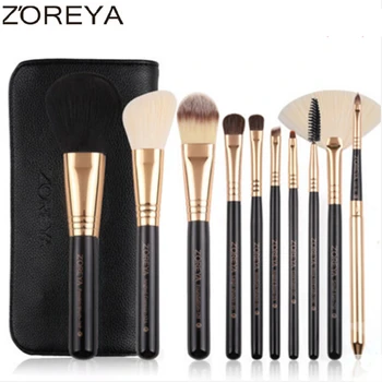 Zoreya Brand 10Pcs Makeup Brushes Professional Cosmetic Brush Foundation Make Up Brush Set The Quality!