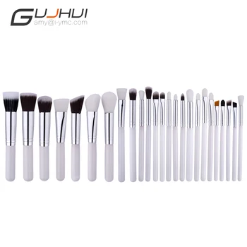 25 pcs Professional Makeup Brushes Set Make up Brush Tools kit Foundation Powder Blushes White And Black