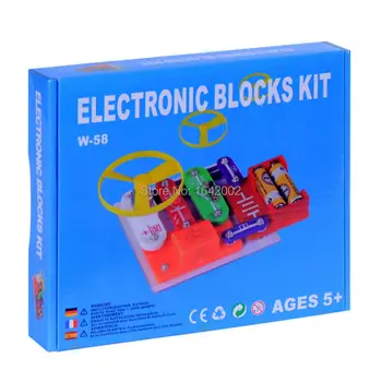 4 Styles Smart Electronic block kit,ELENCO Snap Circuits Extreme educational appliance,Educational blocks toys for children
