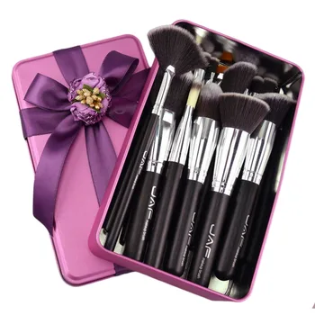 24pcs/set Women Female Facial Makeup Brushes Wooden Handle Facial Cosmetic Makeup Nylon Brushes Tools Set