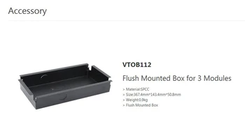 DAHUA Flush Mounted Box for 3 Modules Without Logo VTOB112