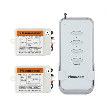 AC 220V 2 Channels 315mhz Wireless Digital Disconnect Remote Control ON/OFF Switch with 2 Switch Receivers
