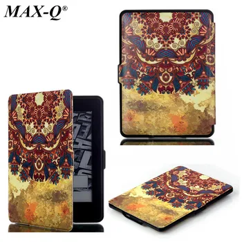 MAX-Q Luxury Elegant Smart Magnetic Ultra slim Pu leather case cover for Amazon funda kindle paperwhite 3 2 1(New model)