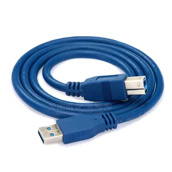 1PCS New USB 3.0 Standard A Type Male to B Type Male short cable 1m For external Hard disk 0.3m 30cm 1ft 10ft