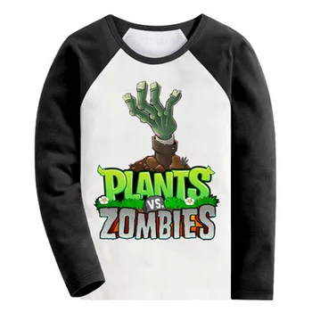 2016 plants vs zombies boys girls t shirt spring summer children t shirts clothing brand design costume kids clothes tee tops