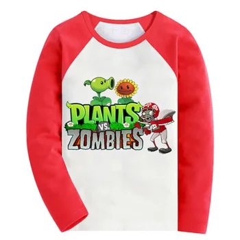 2016 plants vs zombies boys girls t shirt spring summer children t shirts clothing brand design costume kids clothes tee tops