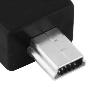 2016 New Black Micro USB Female to Mini USB Male Adapter Connector Converter Adaptor Wholesale