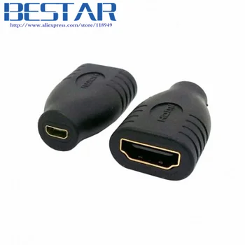 Micro HDMI D type Female to HDMI 1.4 A type Female coupler adapter convertor