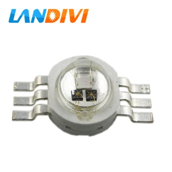 1PCS 5W IR 730nm+UV 400nm High power led Source for led plant growing light Factory wholesale 2 in 1 Bi-color LED