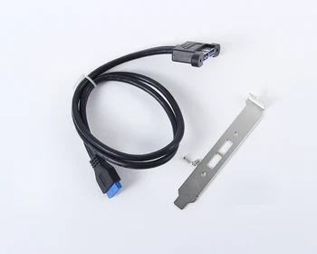 50pcs Internal USB 3.0 PCI Cable PC Case host Motherboard 2 Port USB 3.0 Female to 20 Pin Connector rear panel Case ,By FedEx