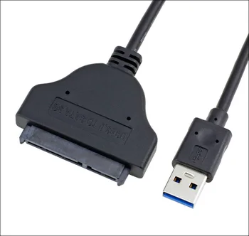 New 2016 5Gbps USB 3.0 To SATA 22 Pin For EasyDrive cable 2.5 Inch Hard Disk Driver SSD Adapter Cable Converter