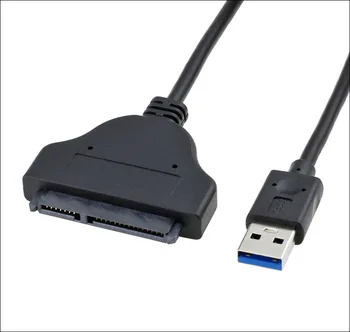 New 2016 5Gbps USB 3.0 To SATA 22 Pin For EasyDrive cable 2.5 Inch Hard Disk Driver SSD Adapter Cable Converter