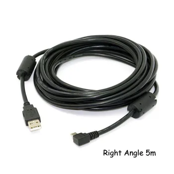 Left Right Angle 90 degree mini usb cable connector Mini USB B Type Male to USB 2.0 A Male Data Cable L Bending 0.5M 1.8M 5M