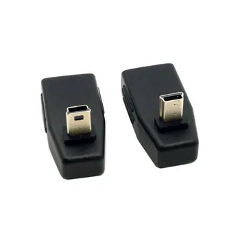 2pcs 90 Degree Up & Down Right Angled Mini USB Type B to USB Female OTG Adapter for Tablet & Cell Phone Adaptor