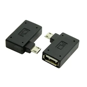 90 Degree Ultra Flat Right Angled Micro USB 2.0 OTG Host Adapter Connector Adaptor for Samsung zte huawei lenovo meizu xiaomi