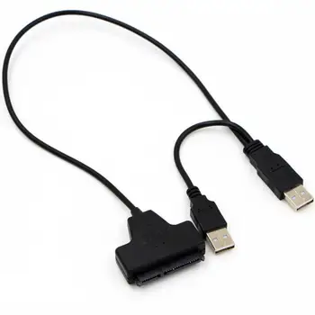 Adroit New SATA 7+22Pin to USB 2.0 Adapter Cable For 2.5 HDD Laptop Hard Disk Drive CS61107 drop shipping