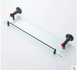 European Style Bathroom Shelf Products Solid Antique Single Glass Shelf holder Glass,cosmetics Shelf bathroom shampoo Rack