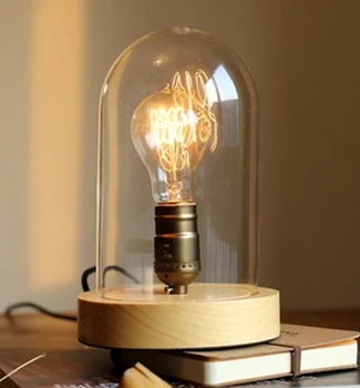 Loft Vintage Nostalgic Lustre Wood Edison Table Lamps Industrial Personality Bar Children Bedside Reading Home Decor Lighting
