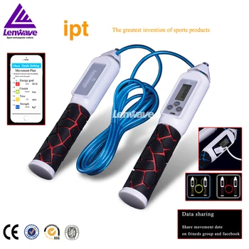 Lenwave Crossfit Skipping Ropes IPT Bluetooth Patent Technology Adjustable Steel Wire Jumping Rope