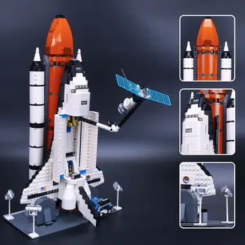 1230Pcs Lepin 16014 out of print Shtttle Expedition Spaceship 10231 Buliding Blocks Bricks Educational Toys