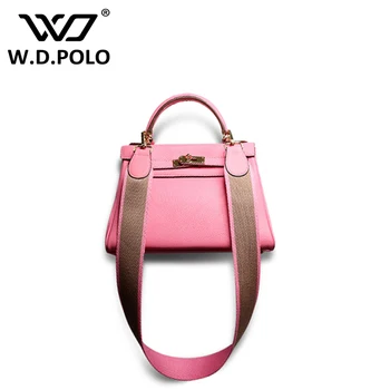 WDPOLO Strapper you Genuine leather handbag wome famous brand design bag shoulder bag female fashion packM1701