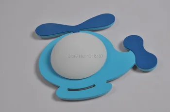 Baby lighting blue helicopter wall lamp