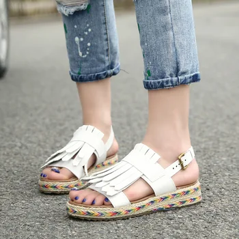 Women Summer Sandals Platform Open Toe Soft Comfortable 4 Color Shoes Woman Plus Size 34-43 Zapatos Mujer