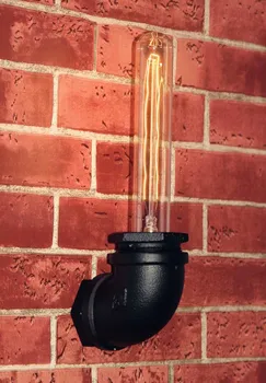 Loft Vintage Industrial American Water Pipe Edison LED Wall Sconce Lamp Resturant Hotel Bar Stair Home Decor Modern Lighting