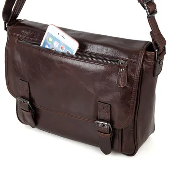 NIUBOA Fashion Genuine Leather Men Shoulder Bags Briefcase Natural Cowhide Messenger Bag Business Travel Luxury Convenience Bags